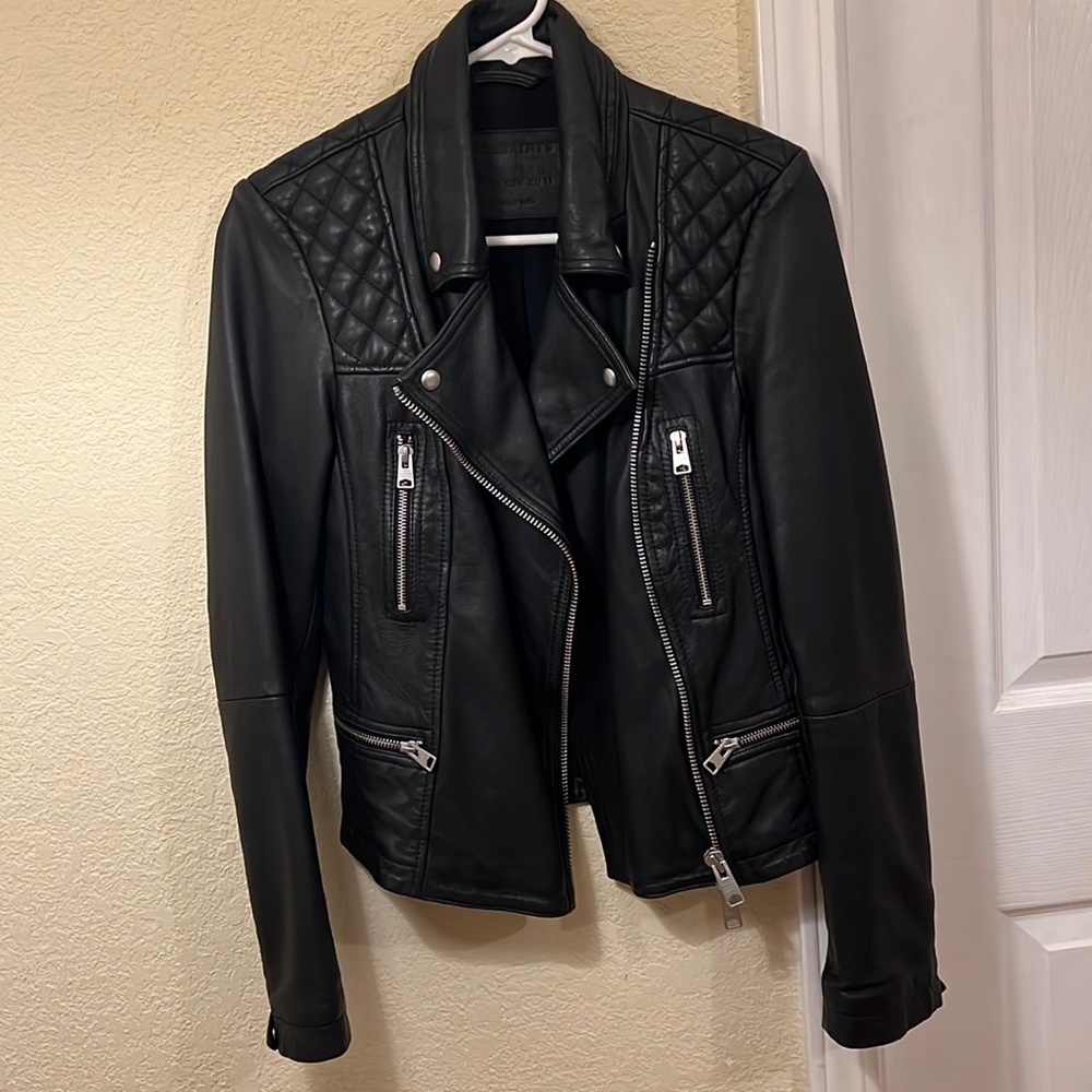 All Saints leather jacket size US 6